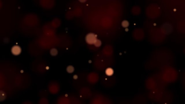 Yellow Bokeh Lights backgrounds. Defocused Golden Led Bulbs Abstract Background. 4K.