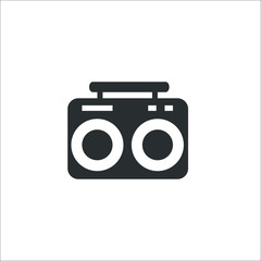 Radio icon. Vector Illustration