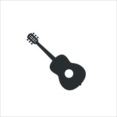 guitar icon. Vector Illustration