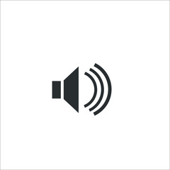 Volume control icon.High position