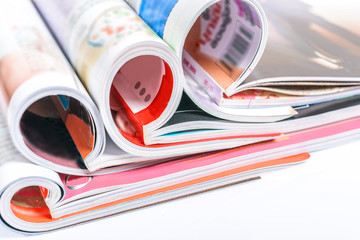 Stack of magazines