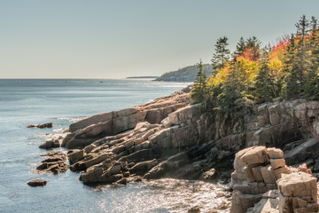 Autumn Colors on Rocky Maine Coast © kellyvandellen