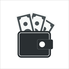 Vallet icon. Vector Illustration