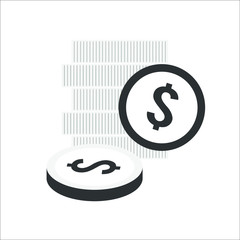 Money icon. Vector Illustration