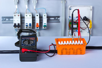 Electrical tools, component and cables for repair electrical board.