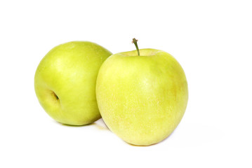 Green apple isolated on white background  