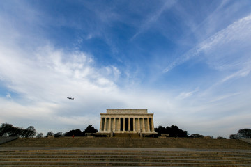 Obraz premium Lincoln Memorial in Washington DC at dawn and sunset