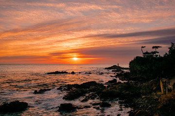 Gangwon-do Yangyang Naksansa has a wonderful sunrise.