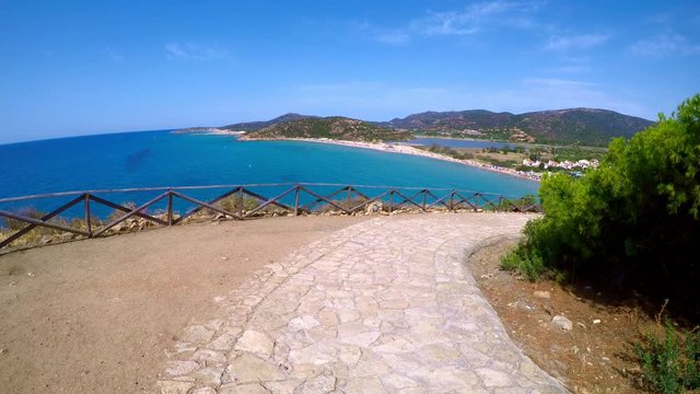 Sa Colonia beach, Chia resort, Sardinia, Italy.
