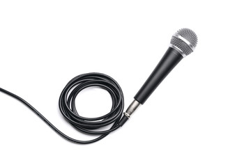 Microphone isolated on white background