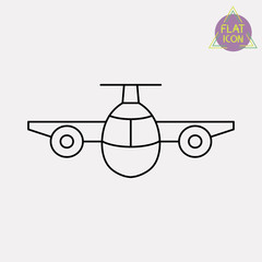 airplane line icon