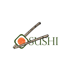 logo sushi japanese food icon design graphic 