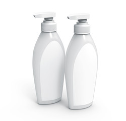 Pump dispenser bottle mockup