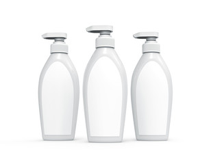 Pump dispenser bottle mockup