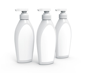 Pump dispenser bottle mockup