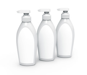 Pump dispenser bottle mockup