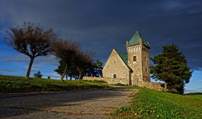 The church of St. Michael the Archangel above the village Vítochov