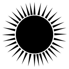 abstract sun shape