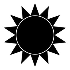 abstract sun shape