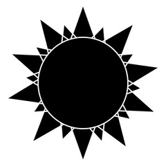 abstract sun shape