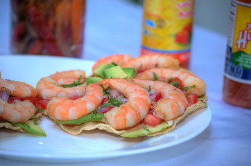 Tostadas de Camaron