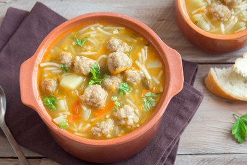 Meatball soup