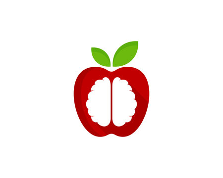 Fresh Brain Icon Logo Design Element