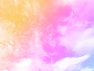 Abstract Clouds Pastel Colored Gradient. A Soft Sky Nature Outdoor Background Great for Any Use.