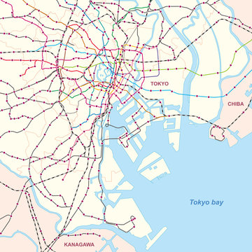 TOKYO 銭湯 MAP Tokyo Maps - Japanalytic ™