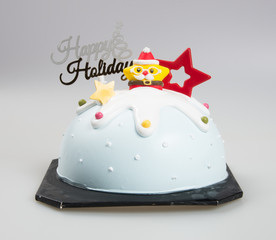 cake or cake for holidays on a background.