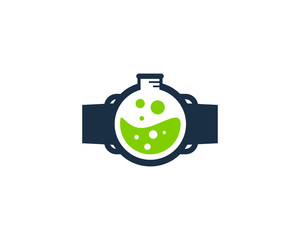 Smartwatch Lab Icon Logo Design Element