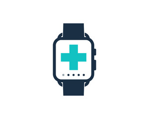 Fototapeta premium Smartwatch Medical Icon Logo Design Element