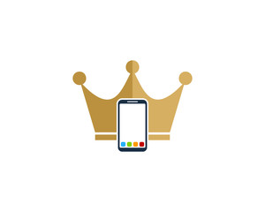 King Smartphone Icon Logo Design Element