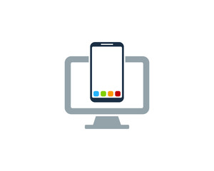 Smartphone Computer Icon Logo Design Element