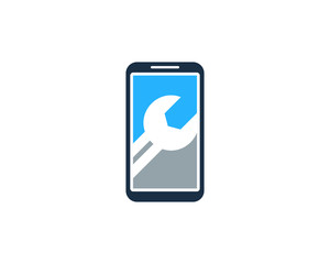 Smartphone Fix Icon Logo Design Element