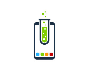 Smartphone Lab Icon Logo Design Element
