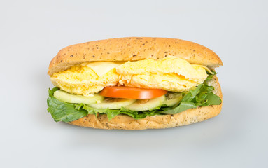 sandwich or hot dog sandwich on the background.