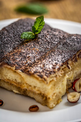 Italian dessert tiramisu