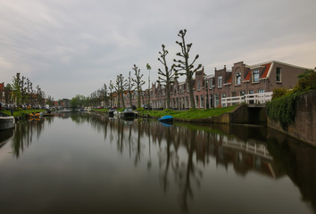 Fototapeta na wymiar Canal in Monnickendam - Netherlands