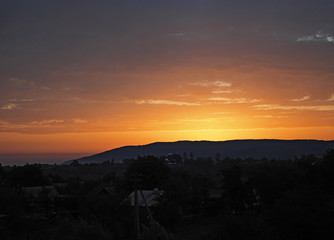 Obraz premium Sunset at the mountains Karpaty