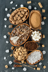 Different types of sugar