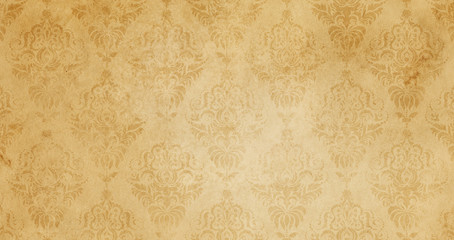 Old paper texture with floral patterns for background. © eleonora_77