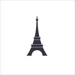 Eiffel Tower Icon. Vector Illustration