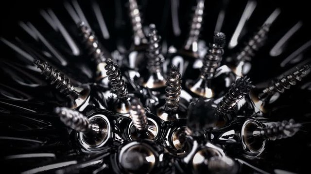 Ferromagnetic fluid creates amazing drawings in a magnetic field