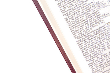 An Open Bible With Copy Space