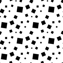 White and black geometric seamless pattern