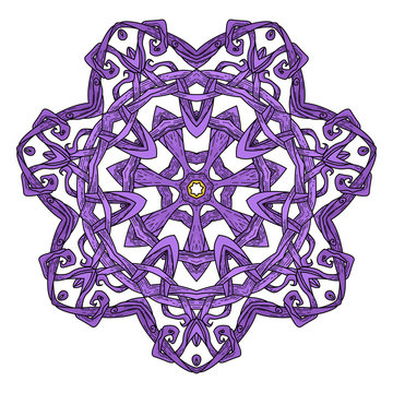 Mandala. Abstract decorative background. Islam, Arabic, oriental, indian, ottoman, yoga motifs.