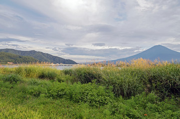 富士山と河口湖