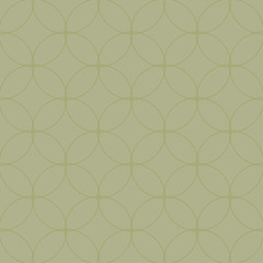 Fototapeta premium Olive green geometric print. Seamless pattern