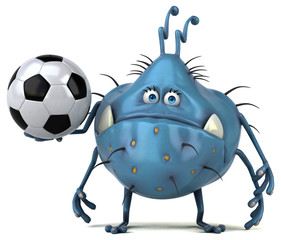 Fun germ - 3D Illustration